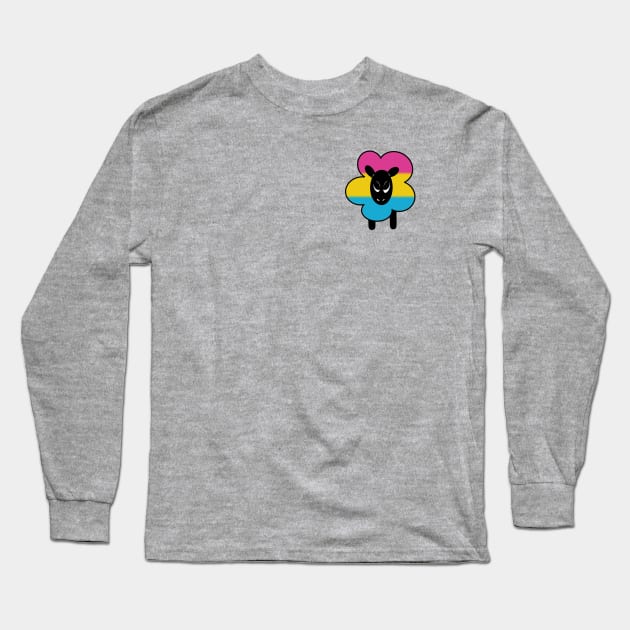 Proud Rainbow Sheep- Pan Long Sleeve T-Shirt by Emberpixie